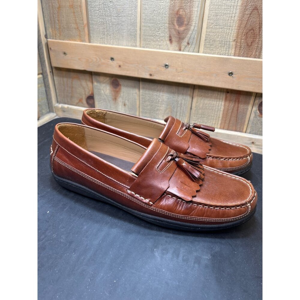 Johnston & Murphy Mens Sheepskin Fowler Tassel Loafers Size 13